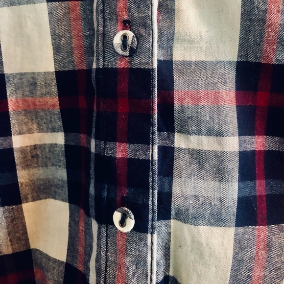 New! Plaid Cotton Button Down - Picture 6 of 11